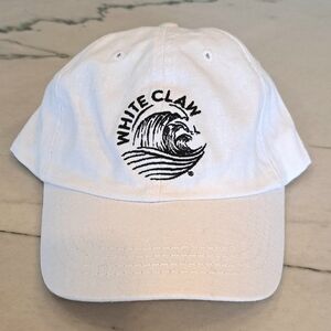 White Claw White Unisex Baseball Style Hat With Adjustable Strap